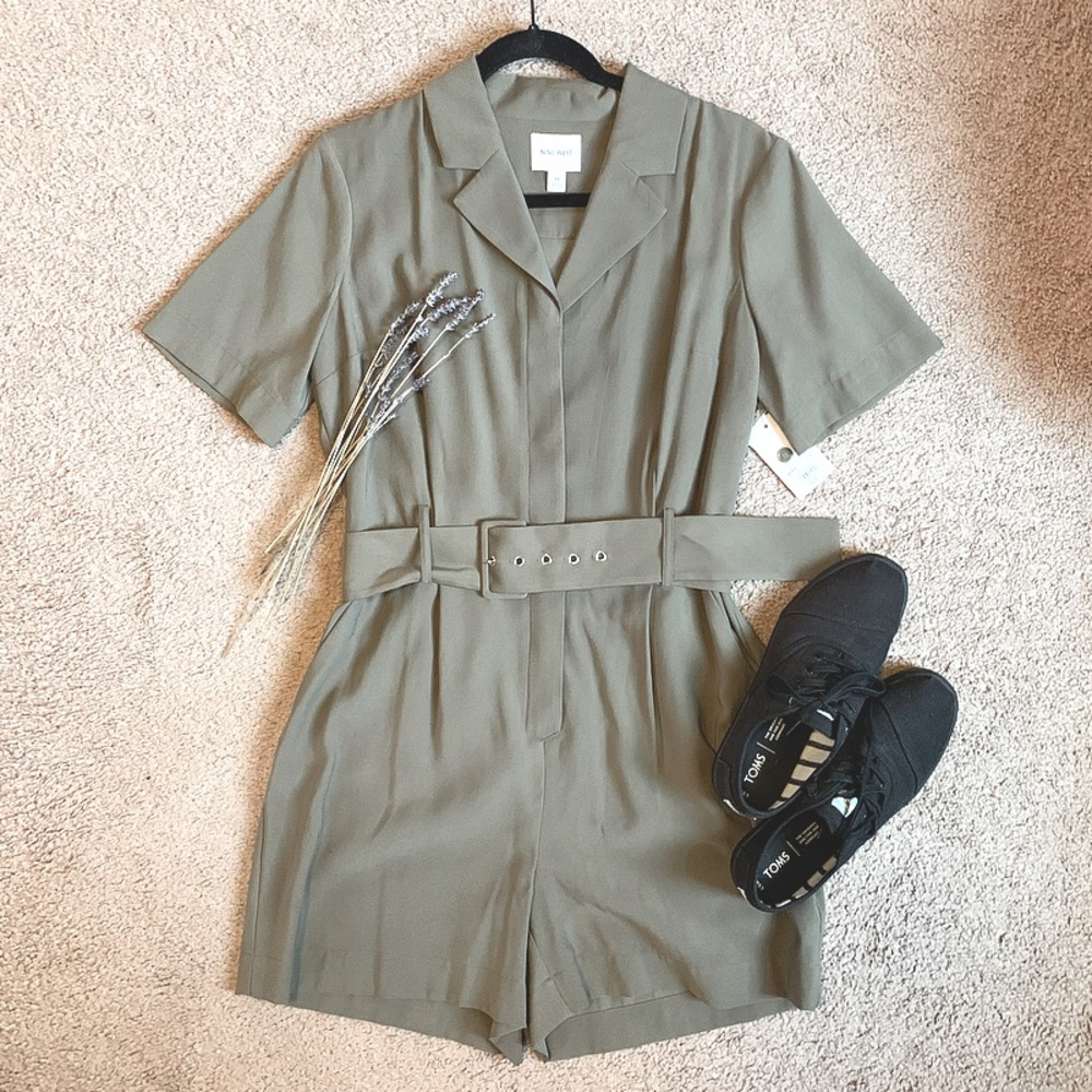 Nine West Cargo-Chic Romper 🦒🦓